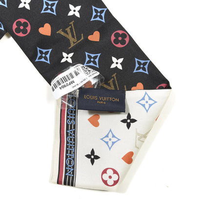 Louis Vuitton Silk Game On Bandeau Black White 2 of 7