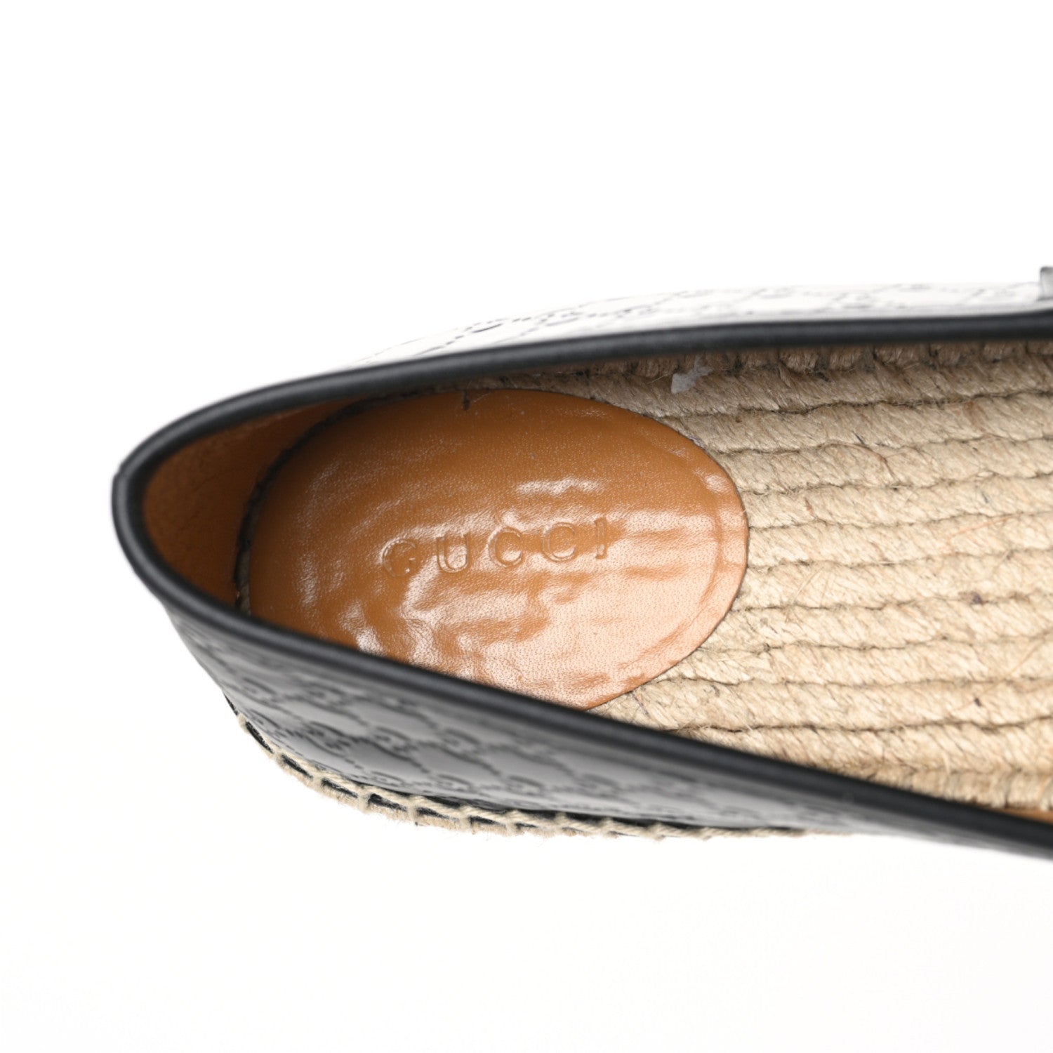 Gucci Microguccissima Signature Espadrilles 38.5 Black 7 of 10