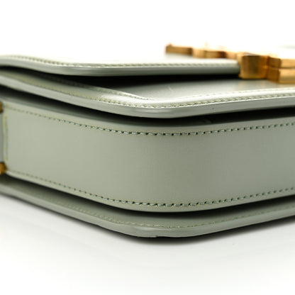 Saint Laurent Smooth Calfskin Small Solferino Satchel Acqua 9 of 12