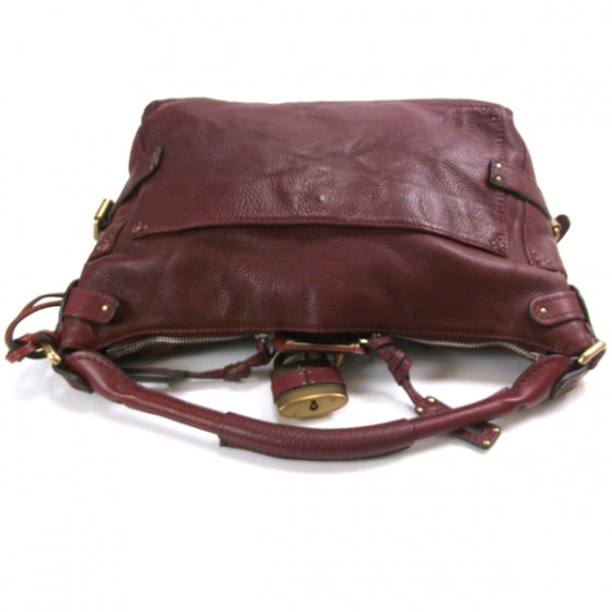 Chloe Leather Large Paddington Hobo Grenat 5 of 13