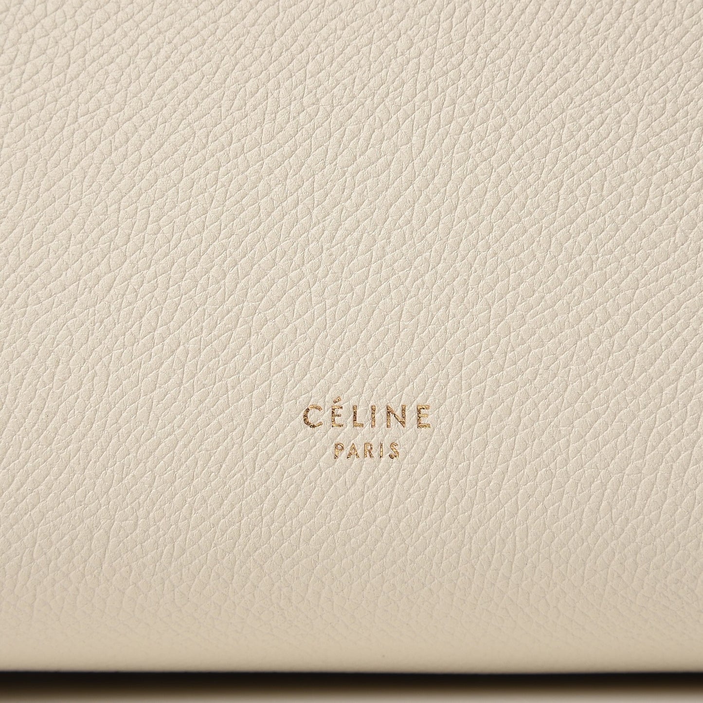Grained Calfskin Micro Belt Bag White