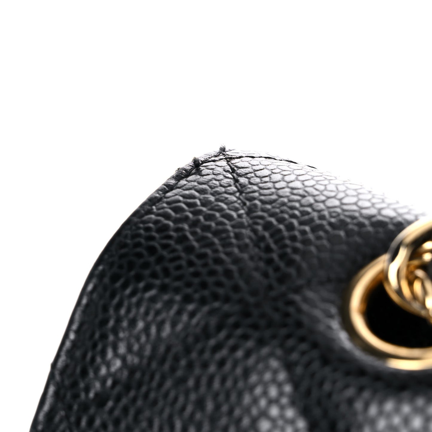 Caviar Quilted Maxi Double Flap Black