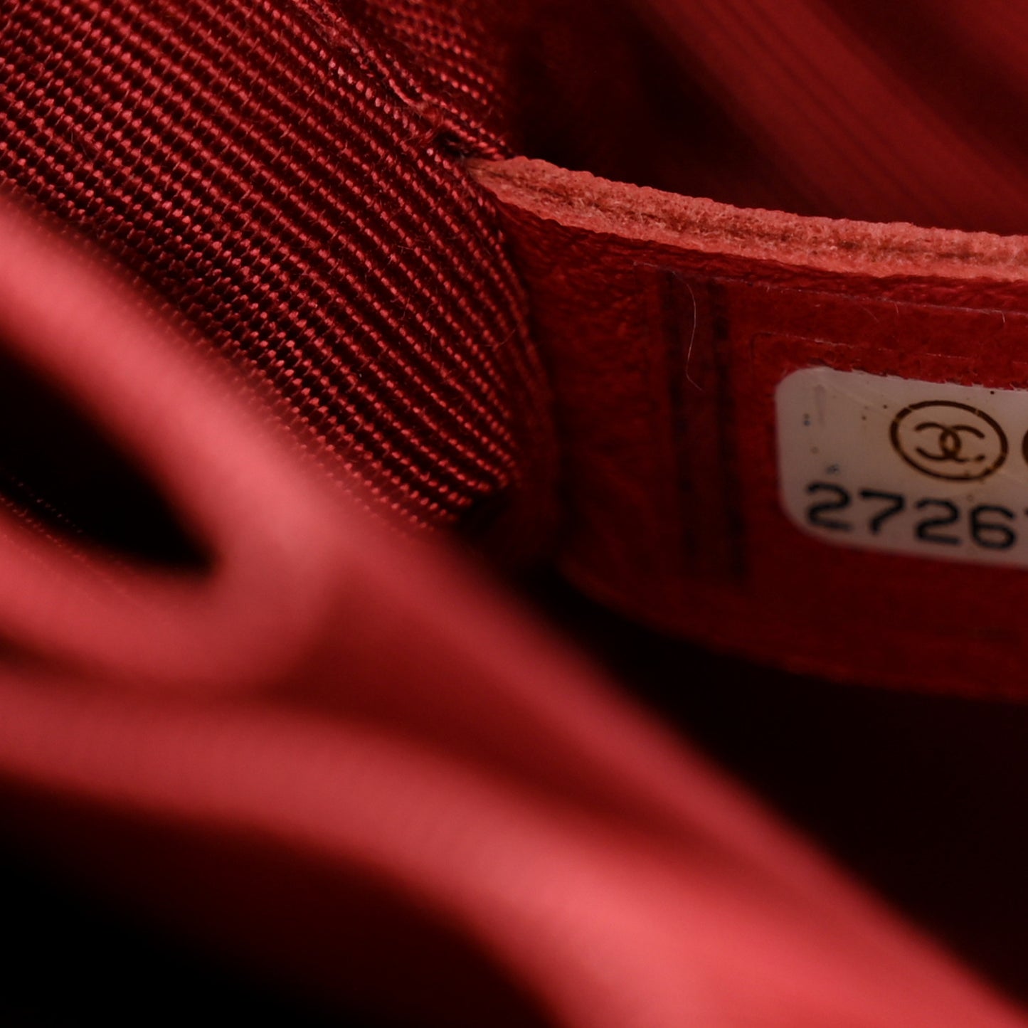 Aged Calfskin Quilted Small Gabrielle Logo Hobo Red