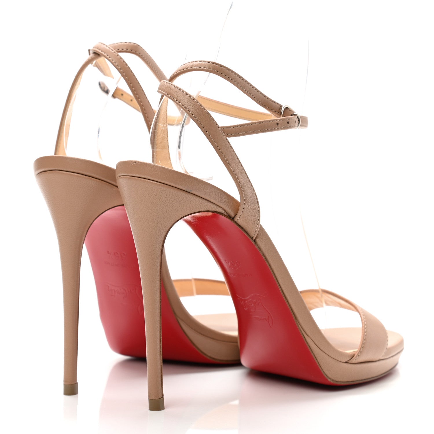 Christian Louboutin Nappa Loubi Queen 120 Pumps 36.5 Nude 4 of 11