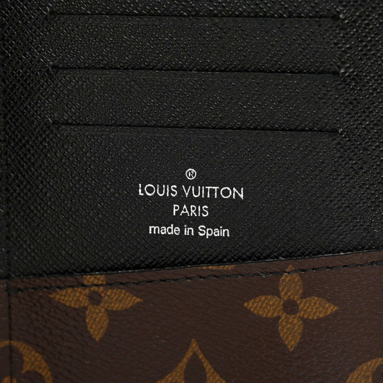 Louis Vuitton Monogram Macassar Vertical Zippy Wallet 6 of 9