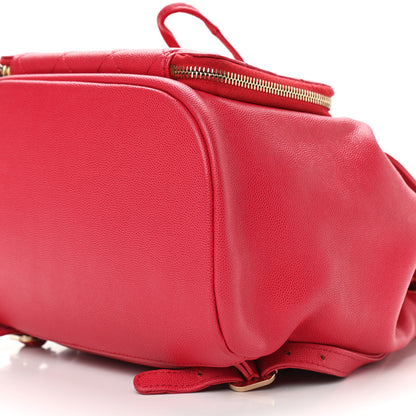 Chanel Caviar Quilted Business Affinity Backpack Red 10 of 10