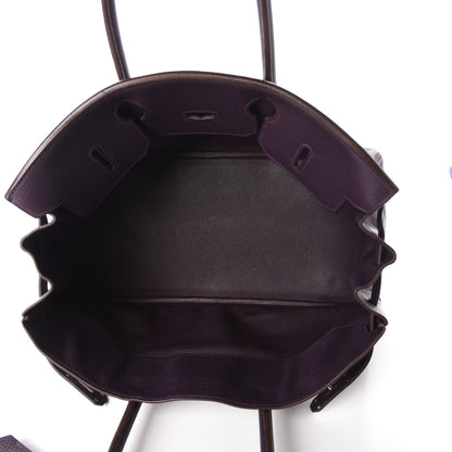 Hermes Taurillon Clemence JPG Birkin 42 Raisin 5 of 10