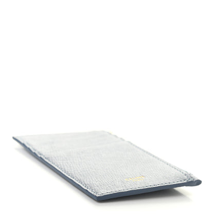 Celine Grained Calfskin Zipped Card Holder Artic Blue 4 of 8