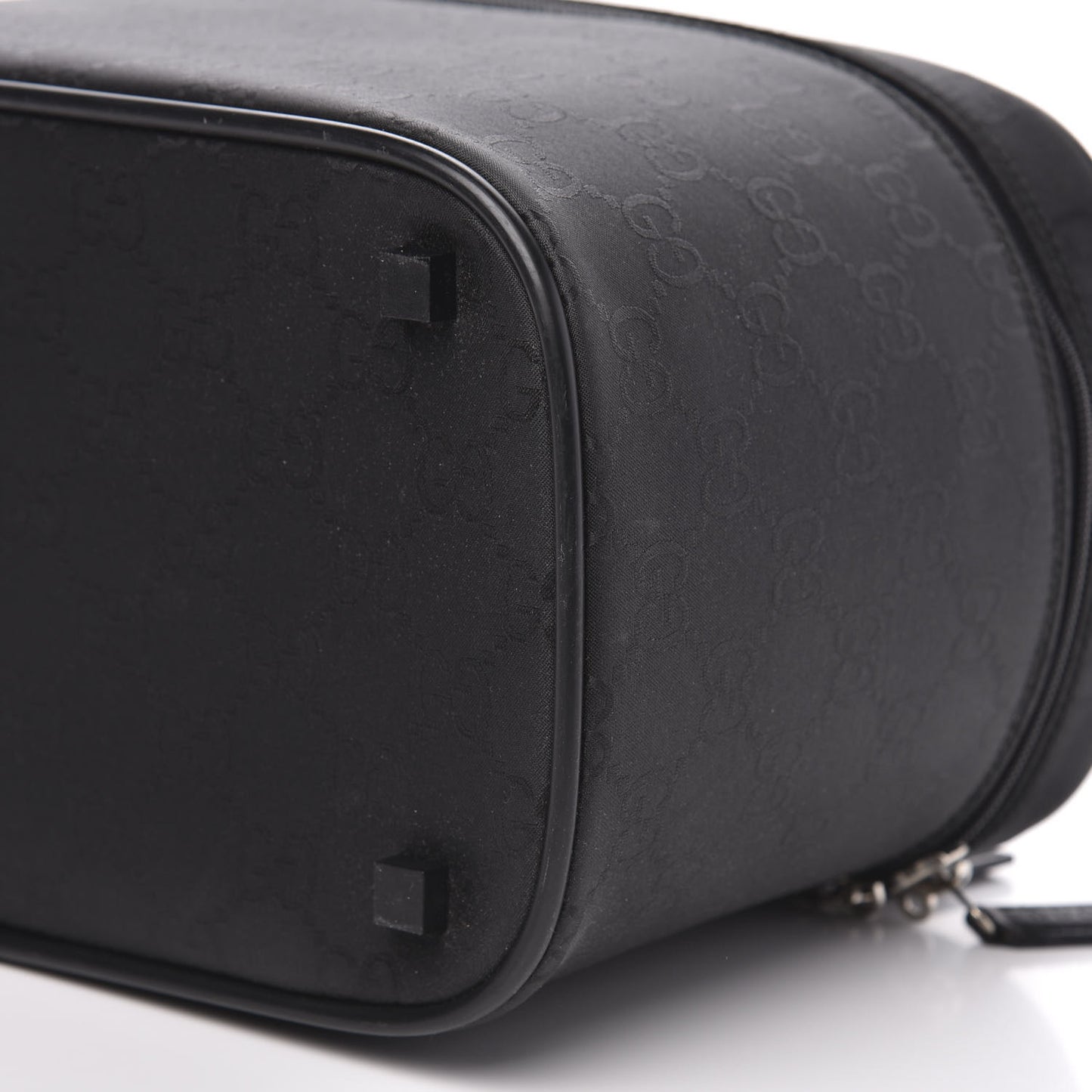Nylon Monogram Vanity Cosmetic Case Black