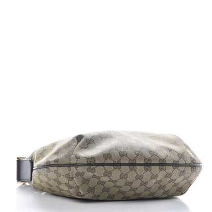 Gucci GG Plus Monogram Web Medium Half Moon Hobo Dark Brown 4 of 10