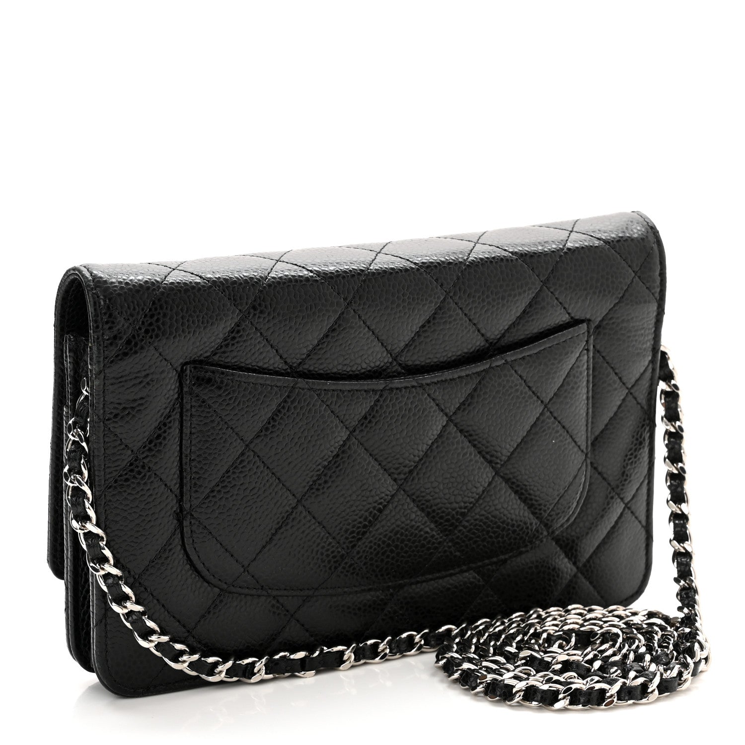Chanel Caviar Quilted Wallet On Chain WOC Black 3 of 11