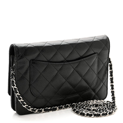 Chanel Caviar Quilted Wallet On Chain WOC Black 3 of 11