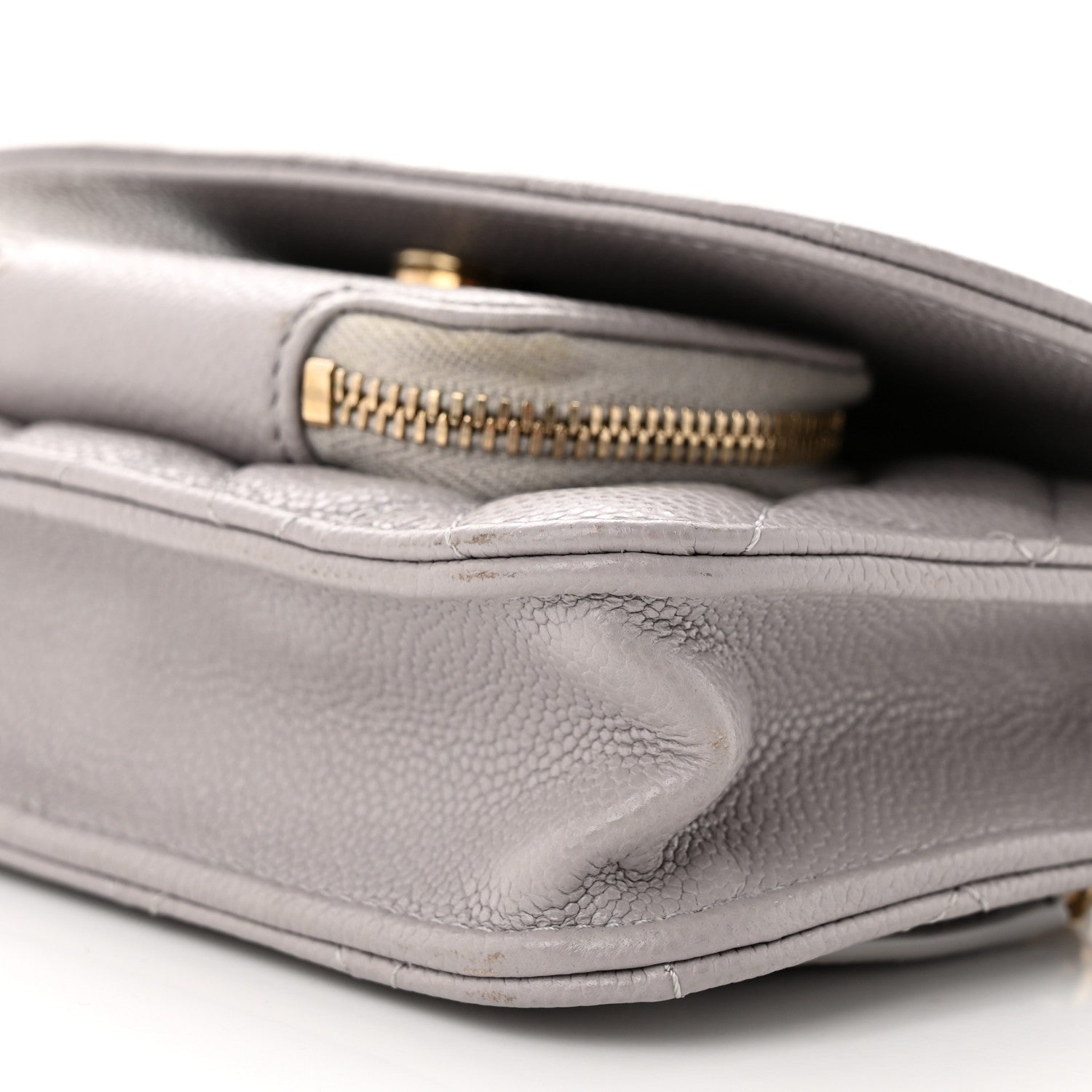 Chanel Caviar Quilted Mini Business Affinity Flap Grey 11 of 13