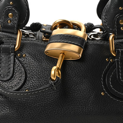 Chloe Calfskin Medium Paddington Satchel Black 8 of 10