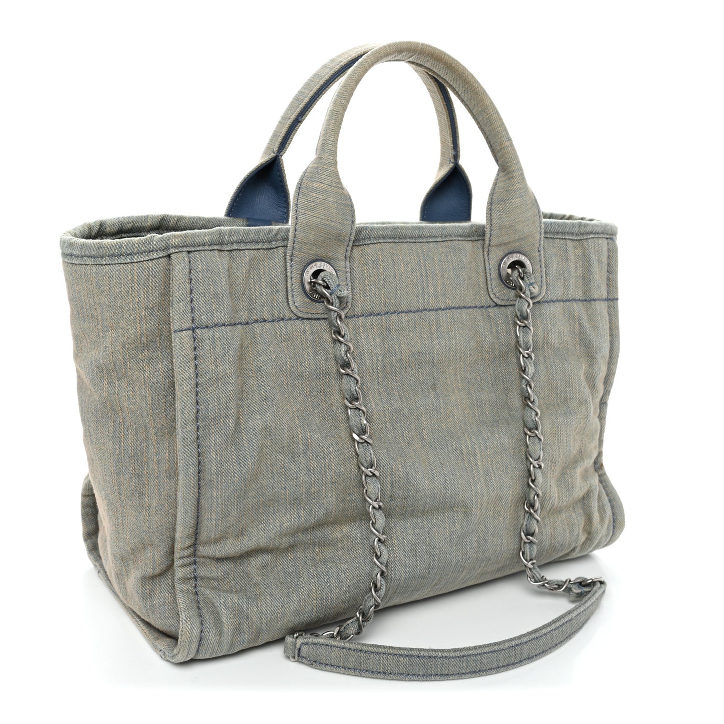 Denim Small Deauville Tote Light Blue
