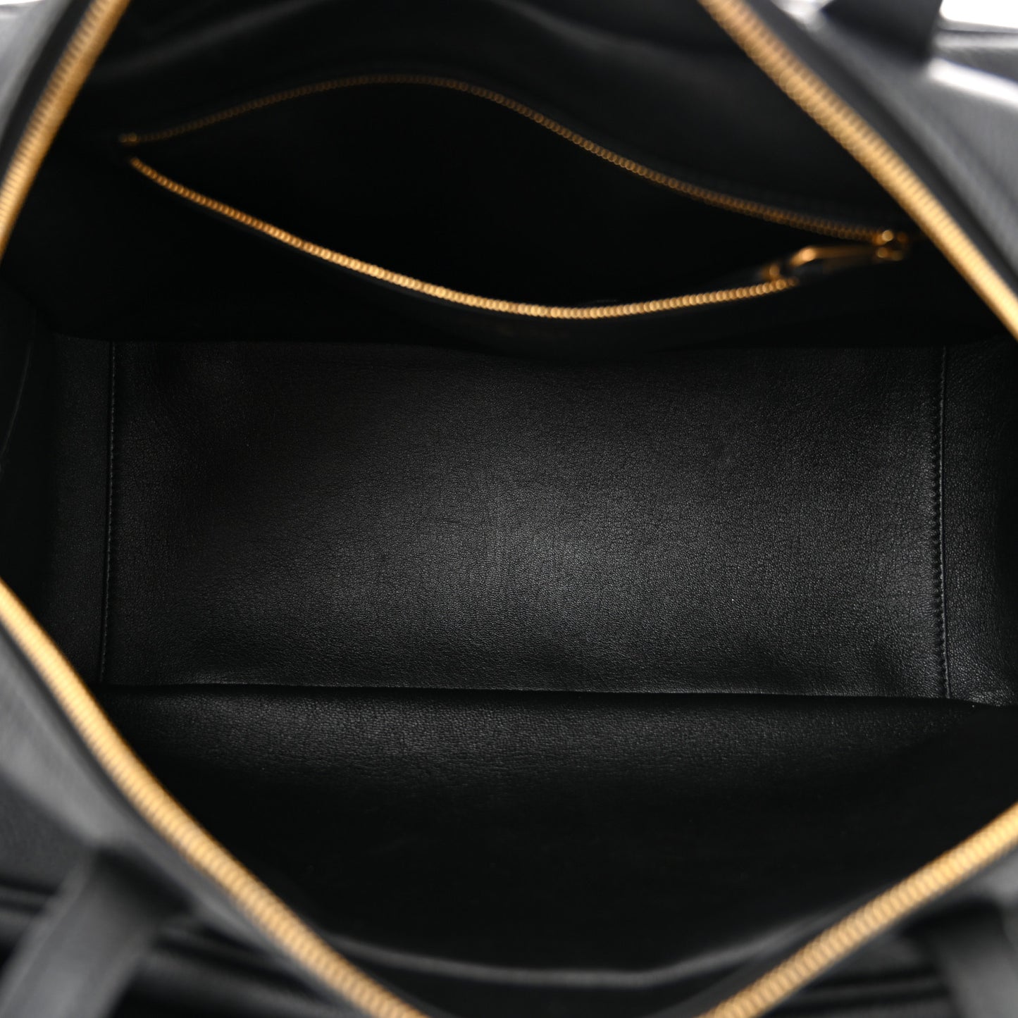 Grained Calfskin Medium Carrie Bowling Bag Black