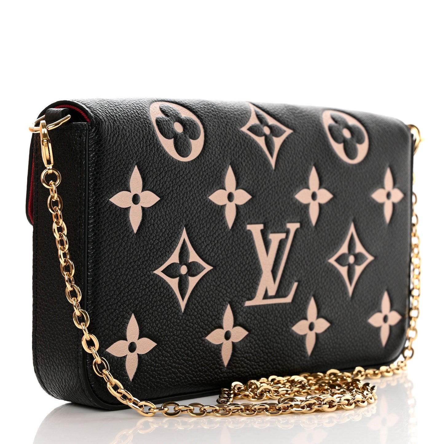 Empreinte Monogram Giant Felicie Pochette Black Beige