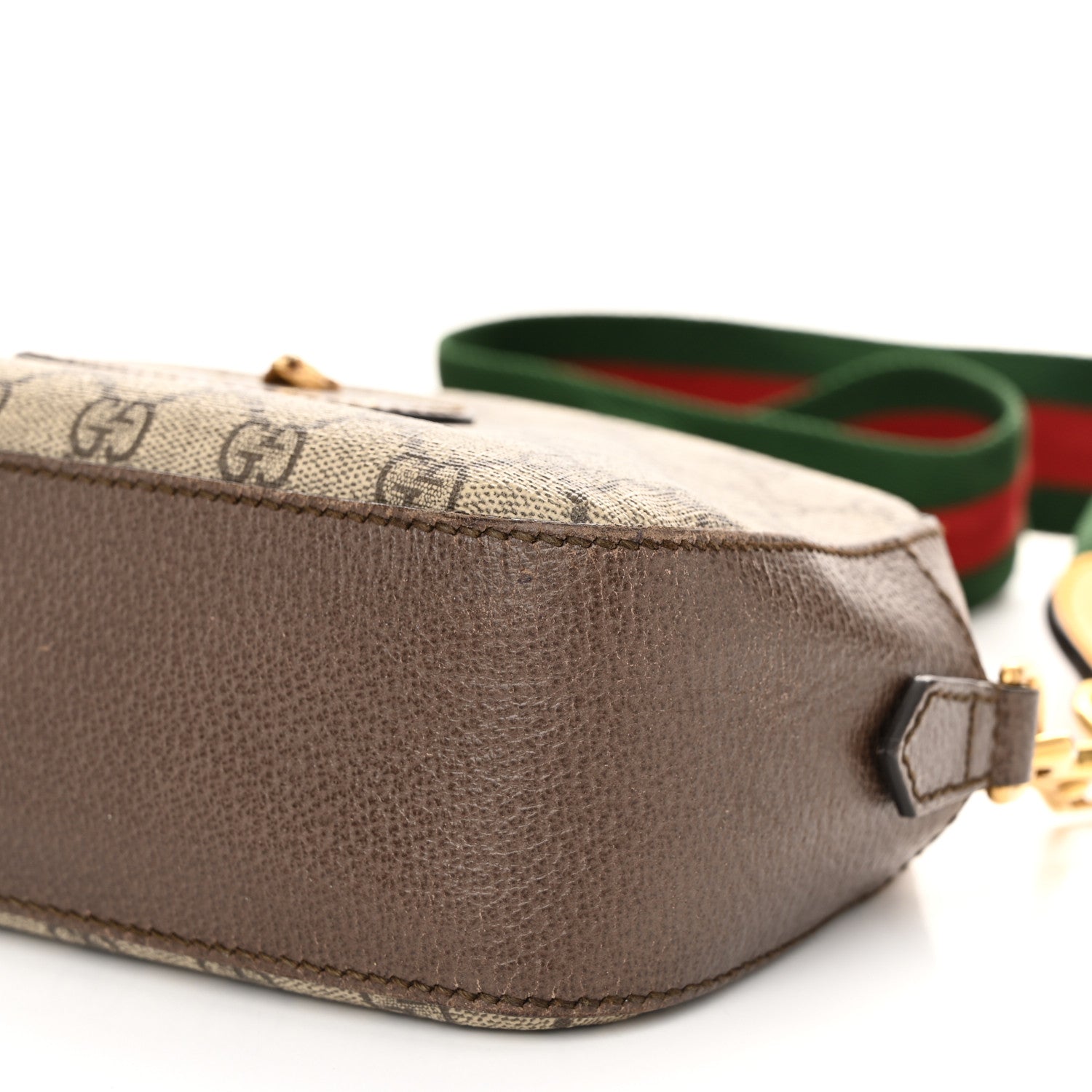 Gucci GG Supreme Monogram Web Neo Vintage Shoulder Bag Beige New Acero Crop 10 of 10