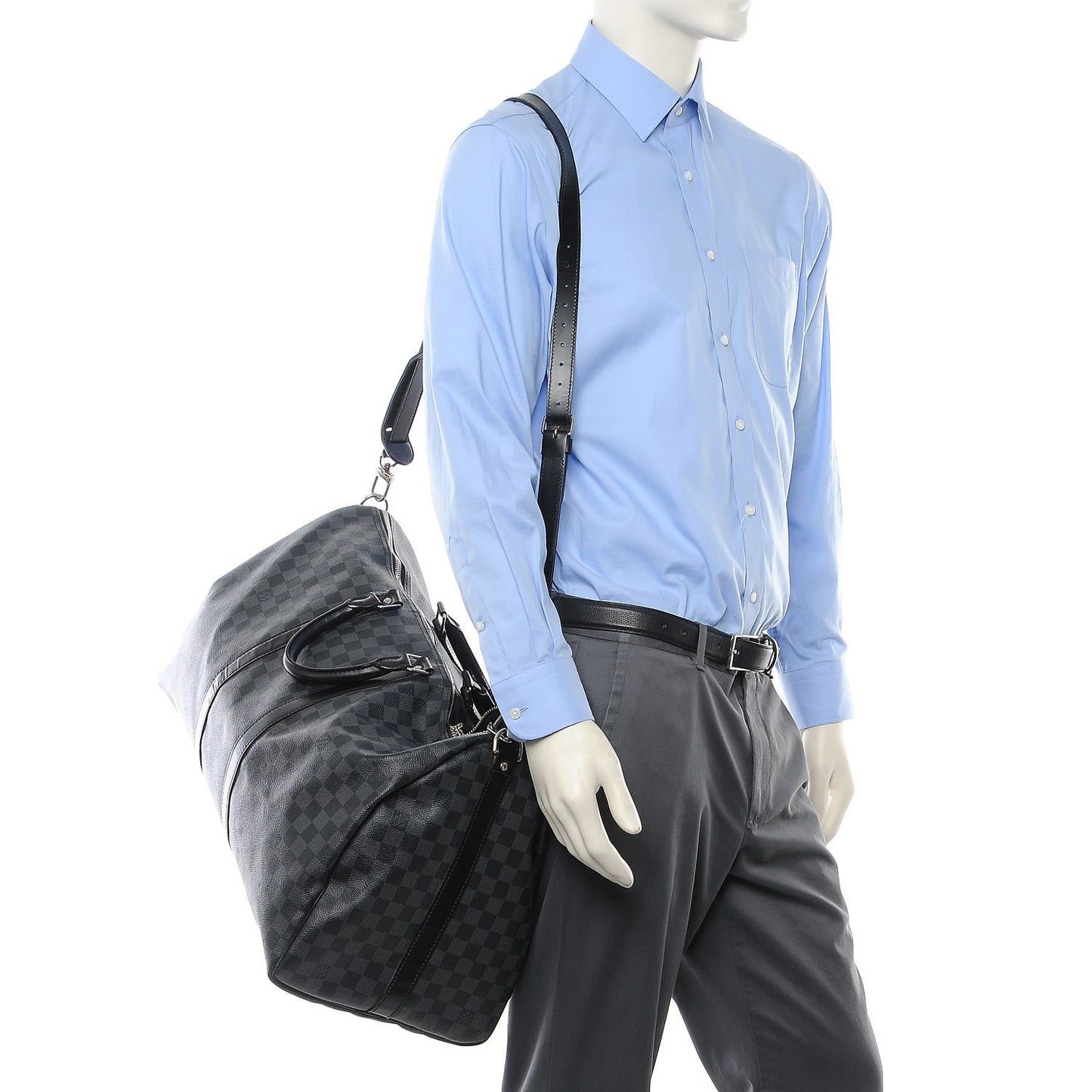 Damier Graphite Keepall Bandouliere 55