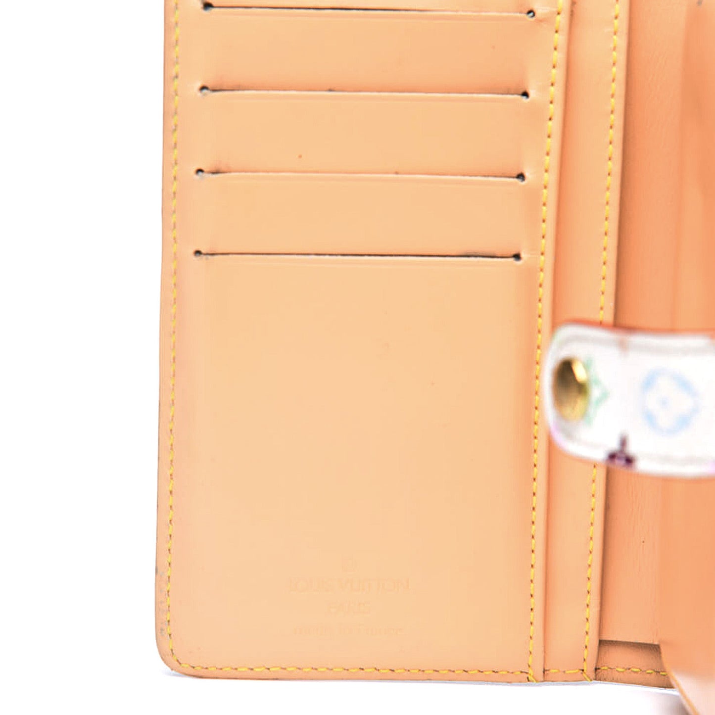 Monogram Multicolor French Purse Wallet White