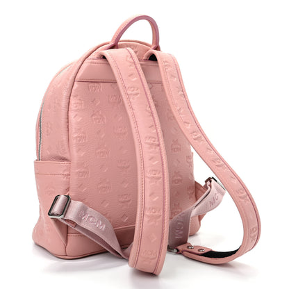 MCM Calfskin Ottomar Monogram Small Backpack Pink 3 of 10