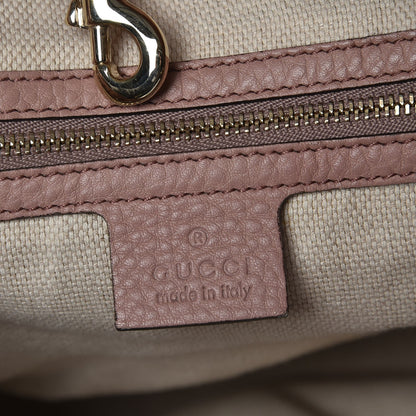 Gucci Pebbled Calfskin Medium Soho Chain Shoulder Bag Dark Cipria 6 of 11