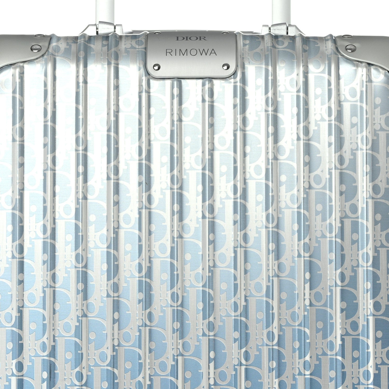 Christian Dior X RIMOWA Aluminum Gradient Cabin Luggage Blue Multi 8 of 11