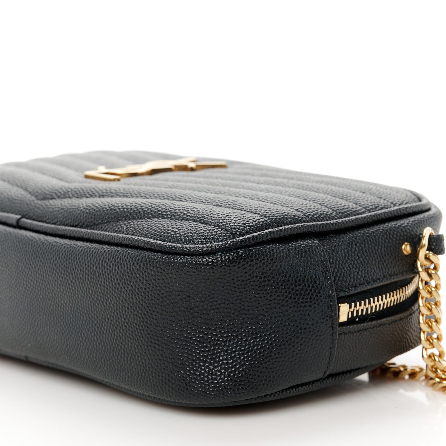 Grain De Poudre Matelasse Monogram Mini Lou Camera Bag Black
