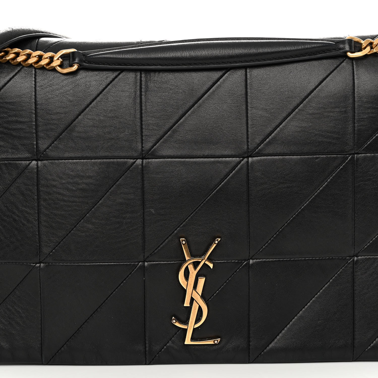 Saint Laurent Lambskin Patchwork Monogram Large Jamie Black 7 of 9