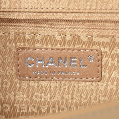 Chanel Glazed Calfskin Stitched Accordion Flap Beige 7 of 11