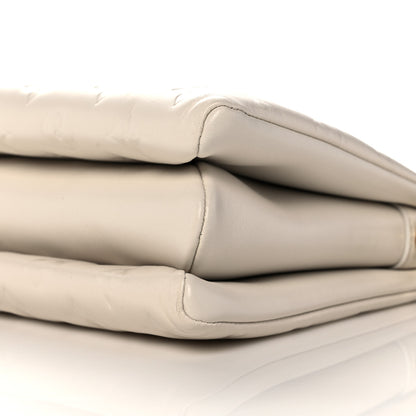 Louis Vuitton Lambskin Embossed Monogram Coussin PM Beige Cream 8 of 9