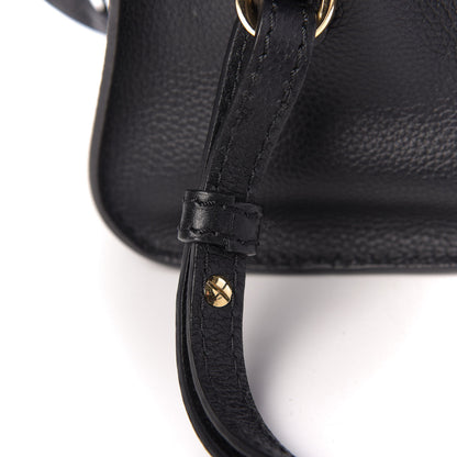 Alexander McQueen Pebbled Calfskin Mini Padlock Tote Black 10 of 10