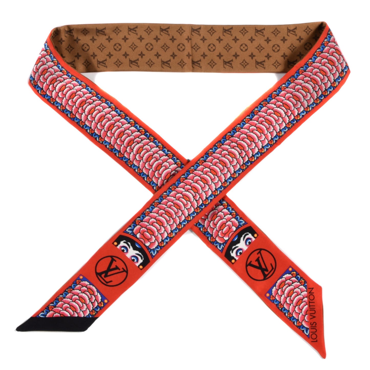 Silk Monogram Kabuki Stickers BB Bandeau Rouge