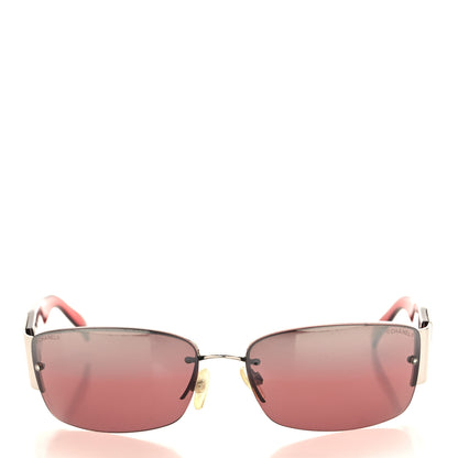 Chanel Crystal CC Sunglasses 4117-B Red 2 of 8