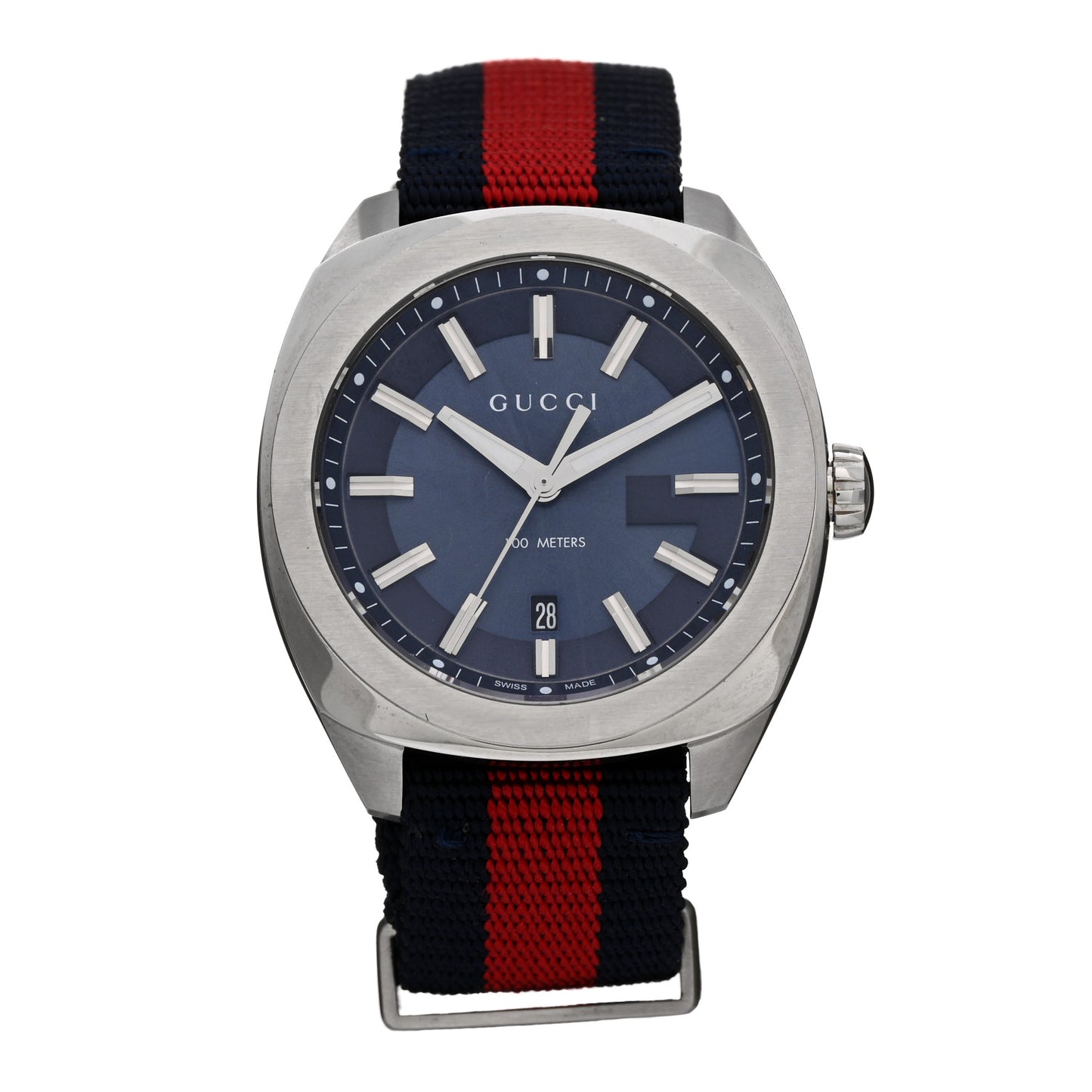 Stainless Steel Nylon 41mm GG2570 Quartz Watch Blue
