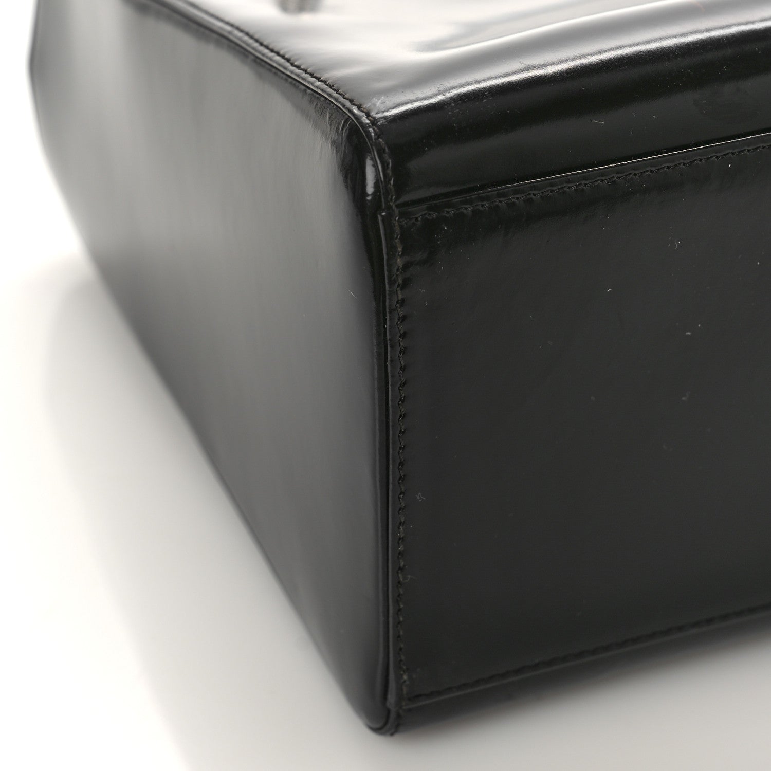 Christian Dior Glazed Calfskin Medium Lady Dior Black 8 of 10