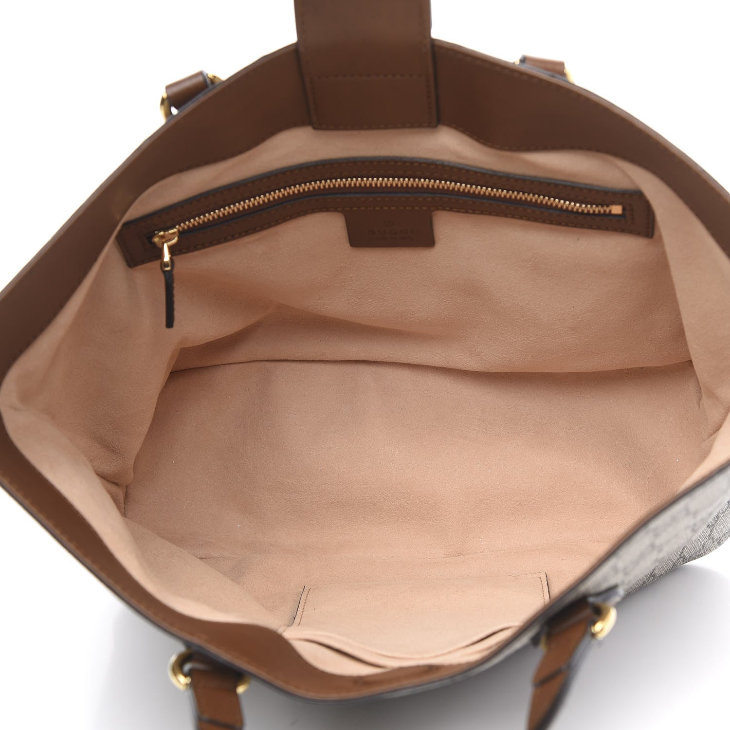 Gucci Soft GG Supreme Monogram Small Crossbody Tote Beige Cuir 5 of 9