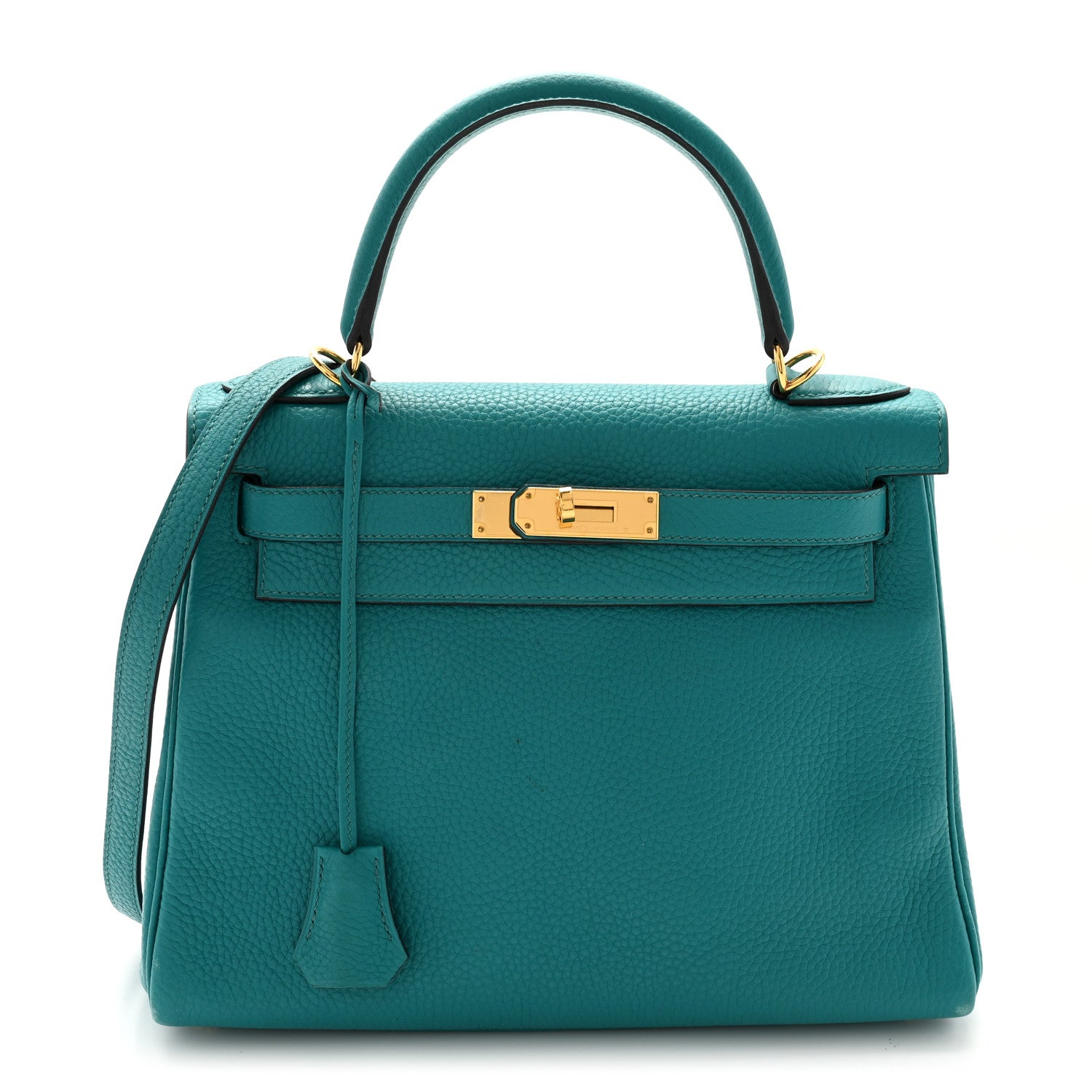 Hermes Taurillon Clemence Kelly Retourne 28 Bleu Paon 1 of 12