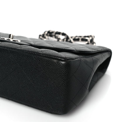Chanel Caviar Quilted Jumbo Single Flap Black 9 of 9