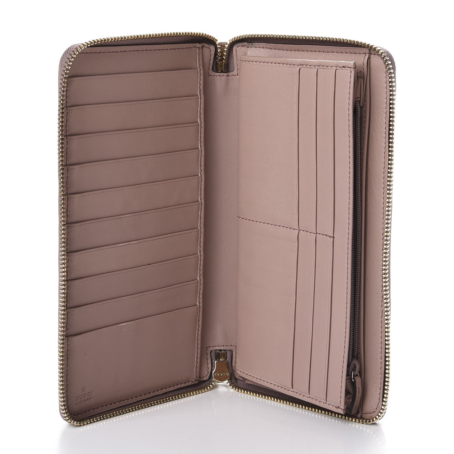 Gucci Patent Soho Zip Around Wallet Dark Cipria 4 of 11