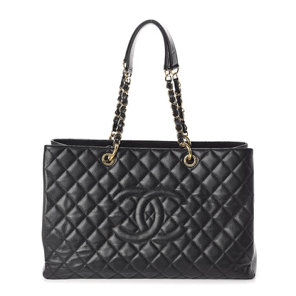 Chanel Caviar Quilted XL Grand Shopping Tote GST Black 1 of 10
