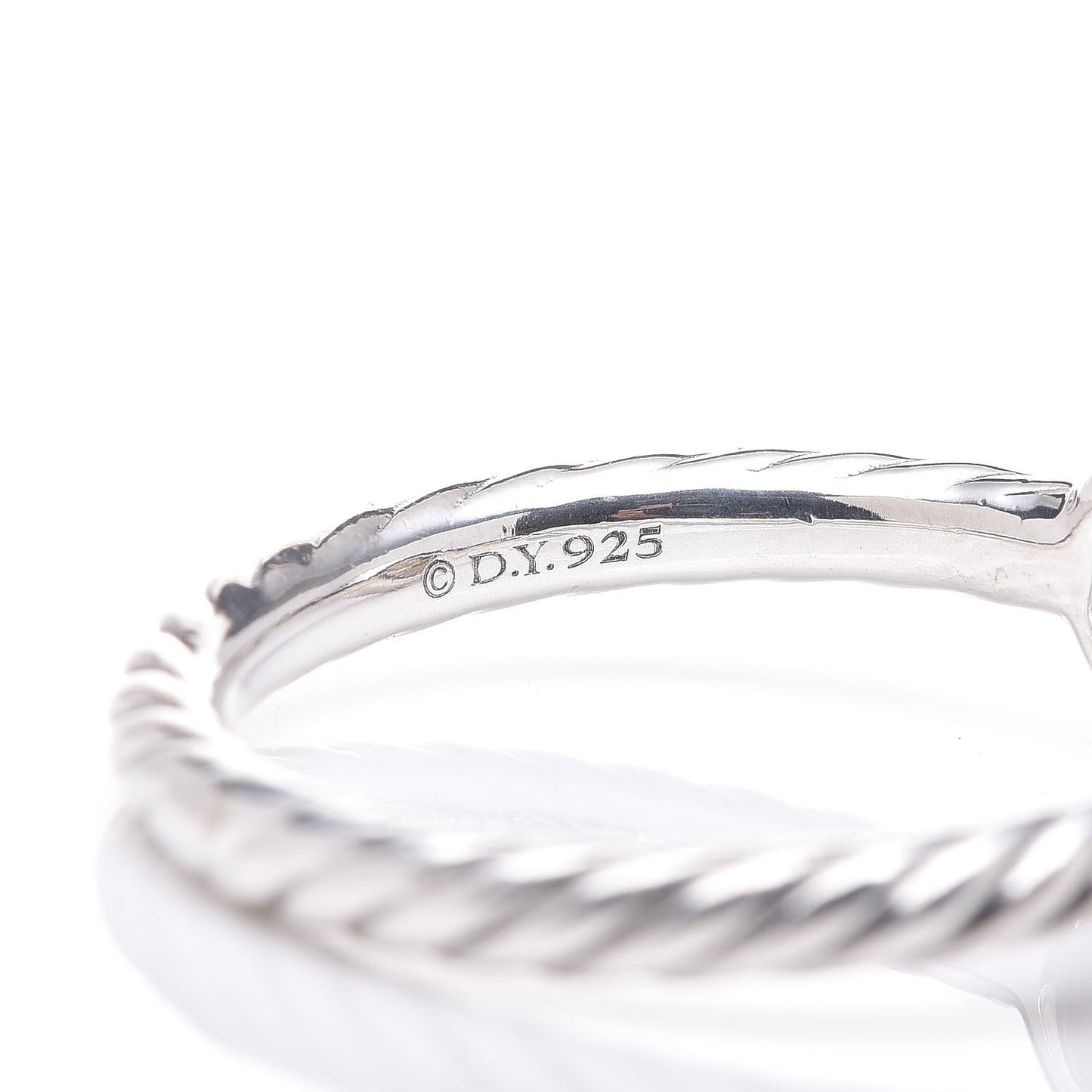 Sterling Silver Diamond Petite Pavé Ring 50 5.5