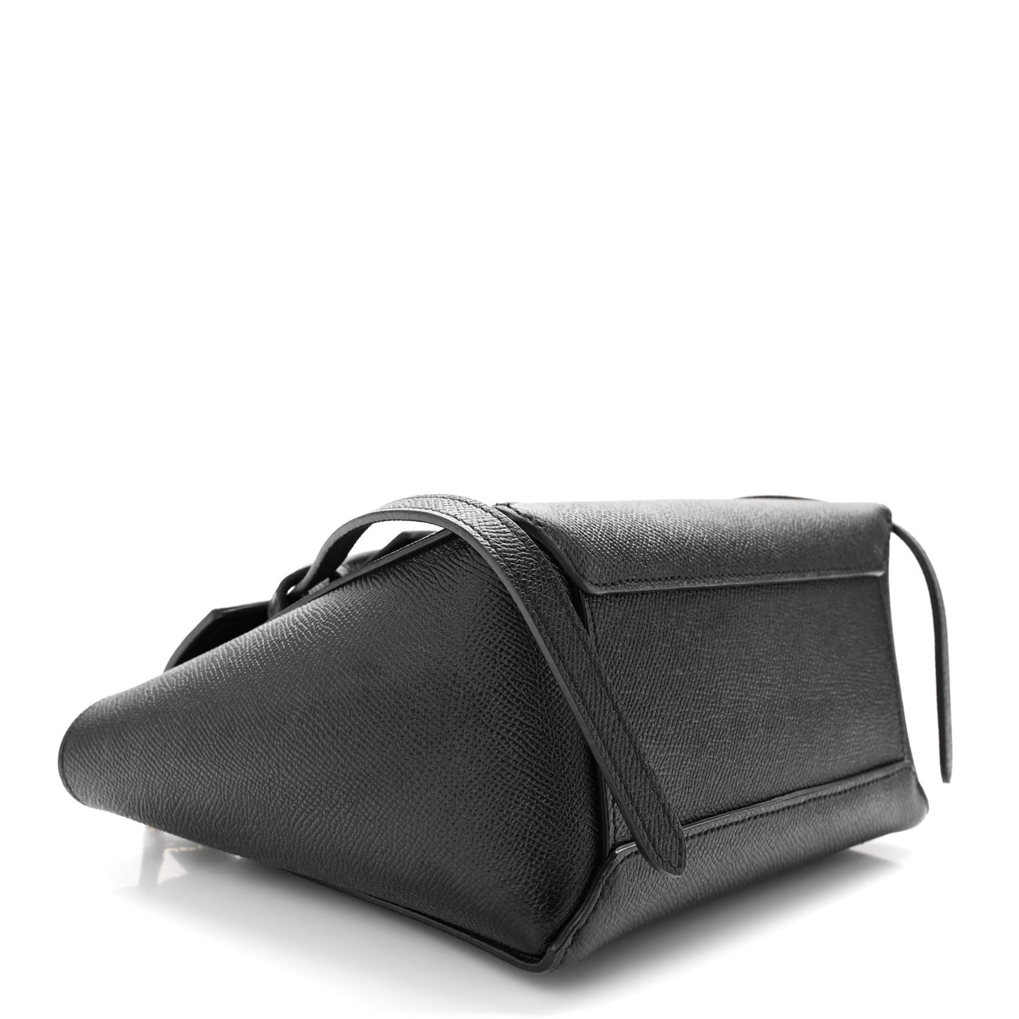 Grained Calfskin Nano Belt Bag Black