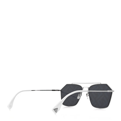 Fendi Metal Aviator Sunglasses FFM0022/S Silver 4 of 7