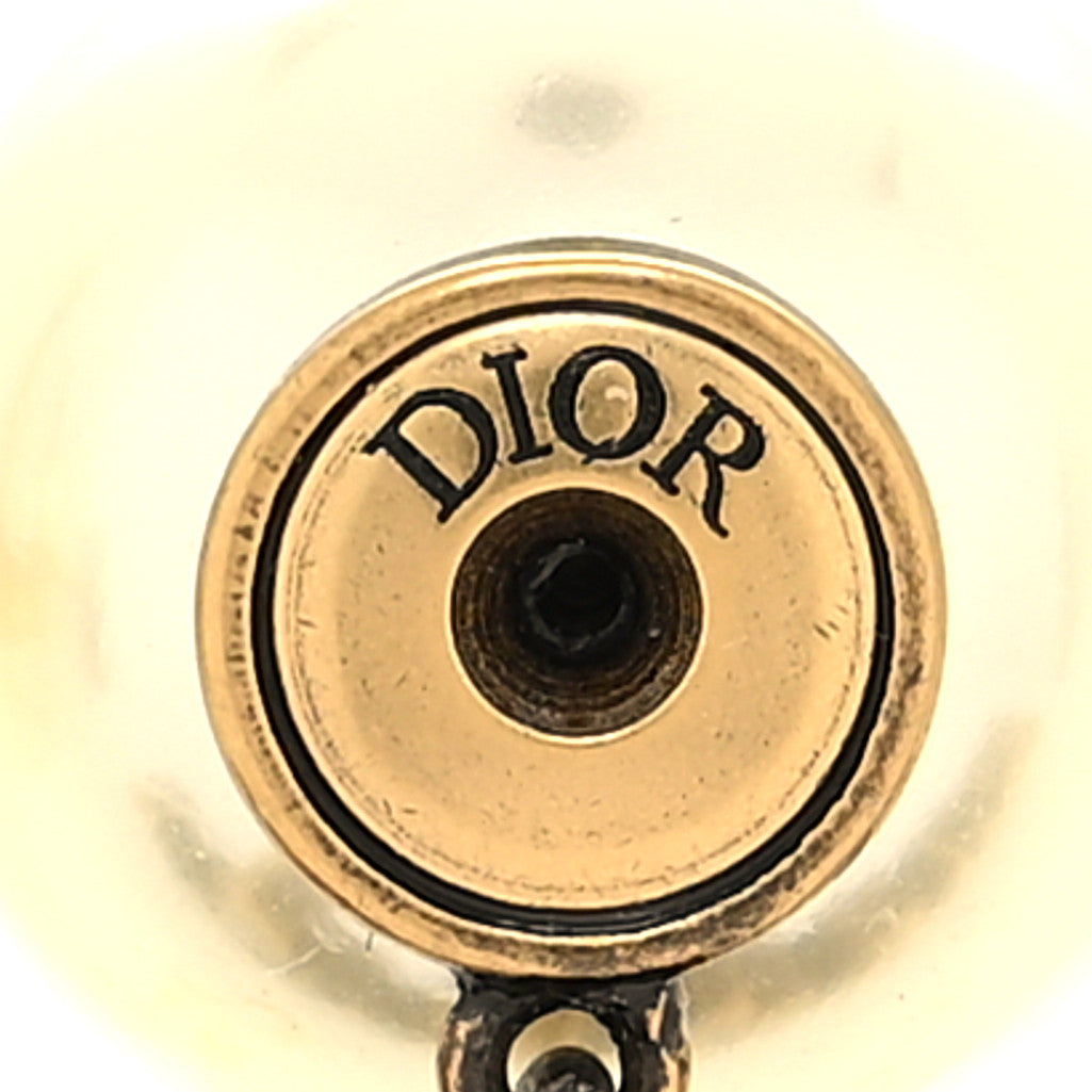 Christian Dior Pearl J'Adior Tribal Earrings Gold 4 of 4
