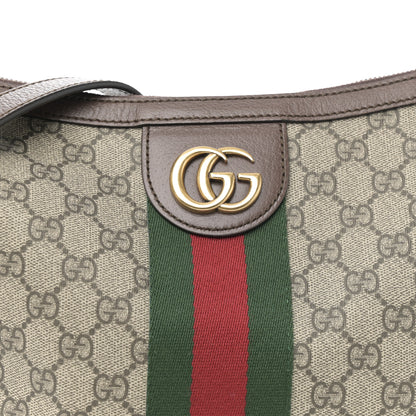 Gucci GG Supreme Monogram Web Small Ophidia Half Moon Hobo Brown 8 of 10