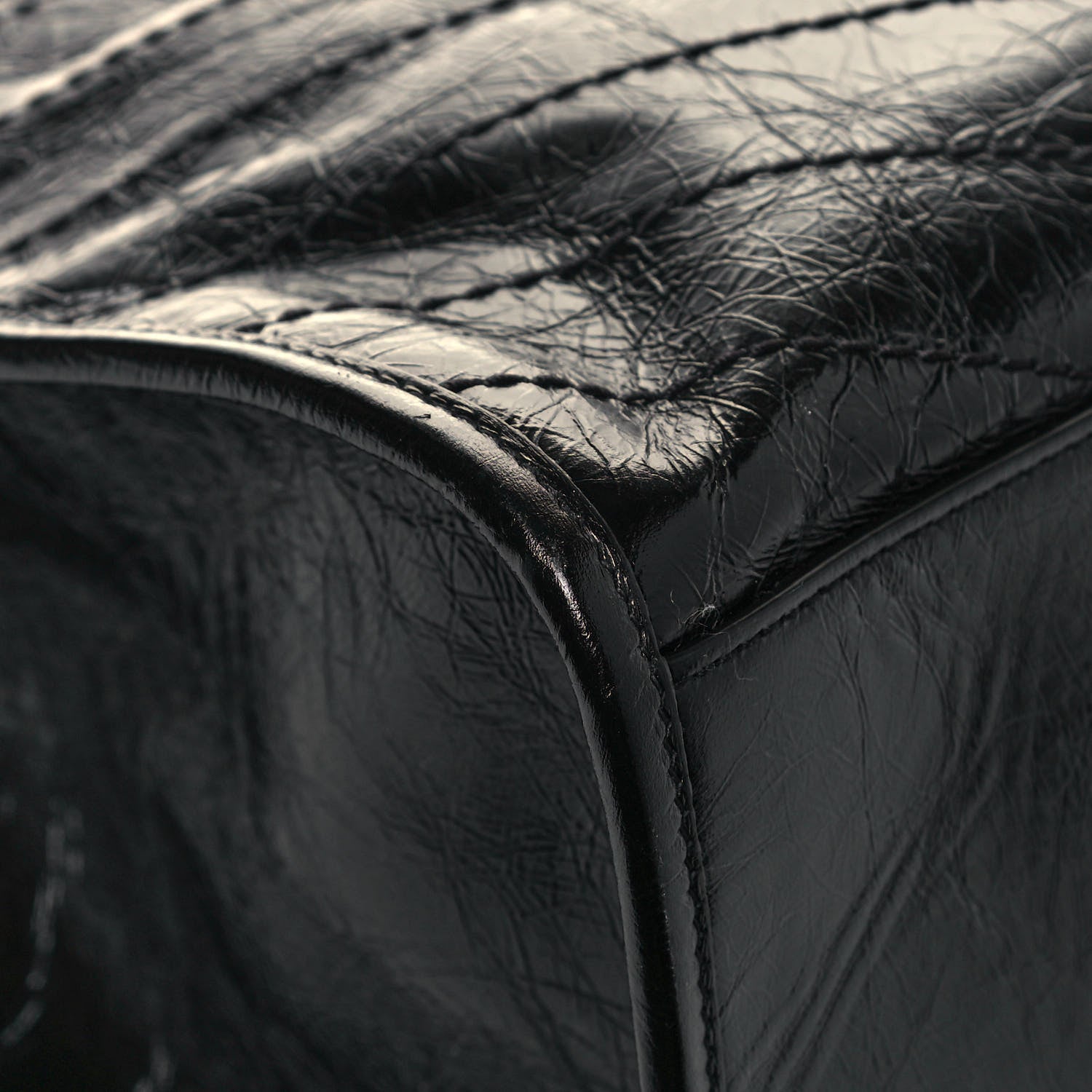 Saint Laurent Crinkled Calfskin Matelasse Monogram Niki Shoulder Bag Black 9 of 12