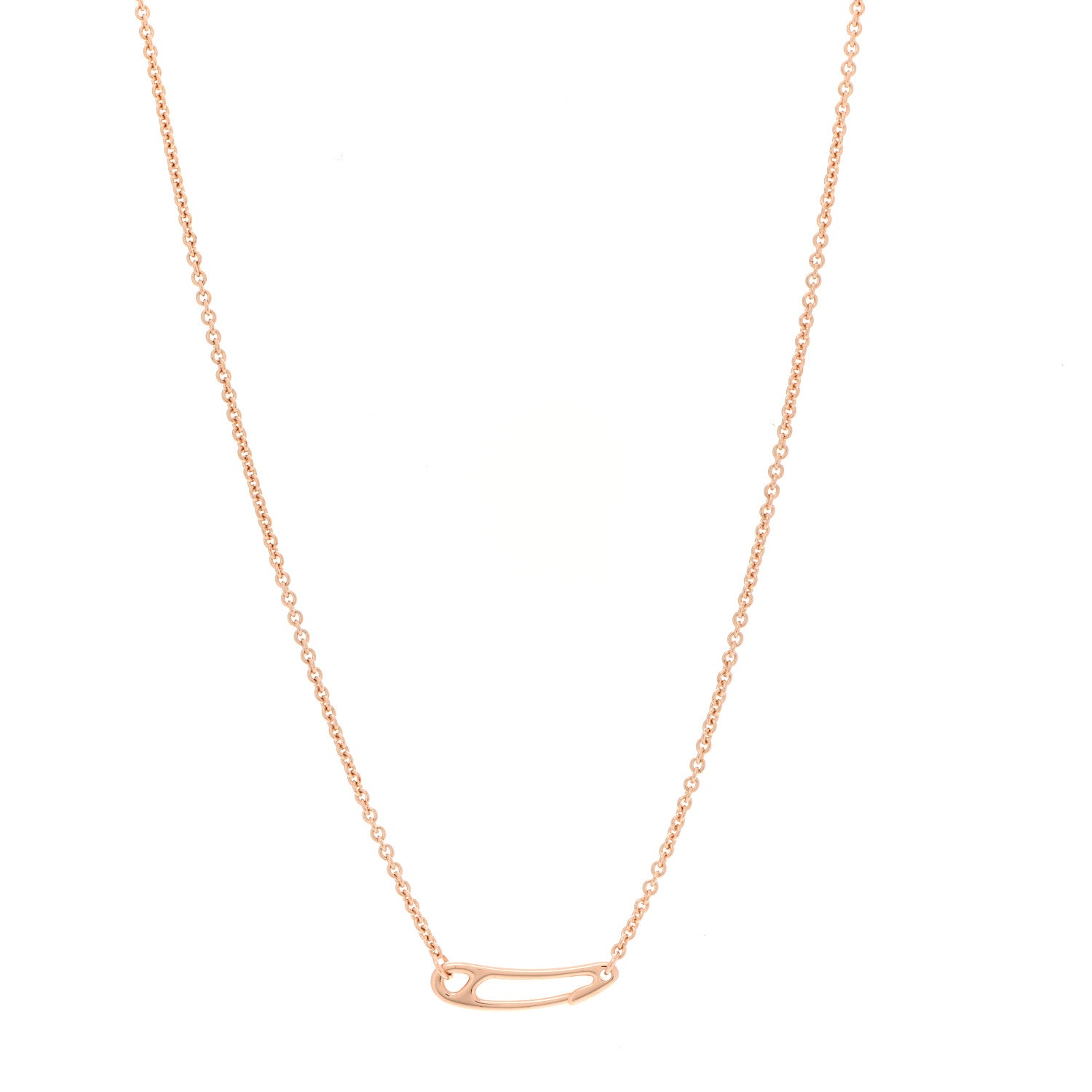 Hermes 18K Rose Gold Chaine d'Ancre Mini Punk Necklace ST 1 of 5