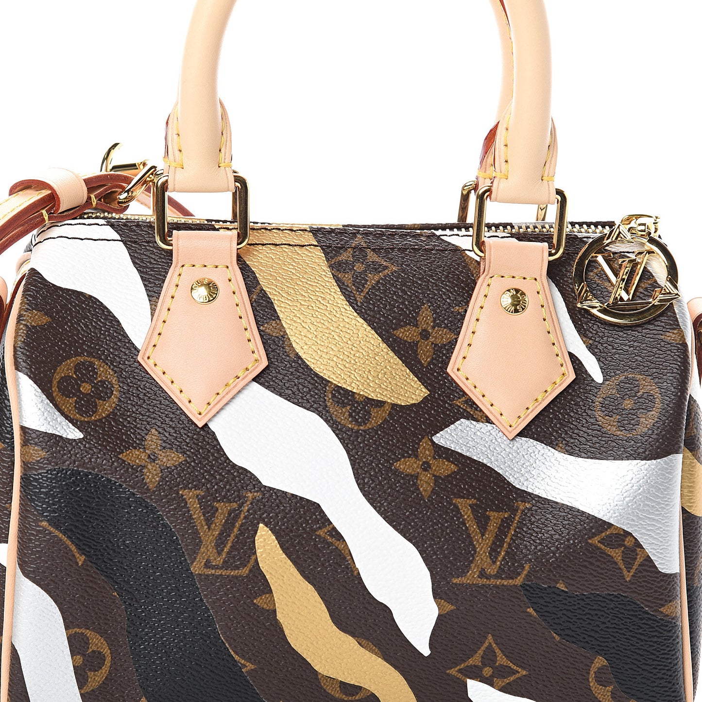 X LOL Monogram Speedy BB Gold Silver