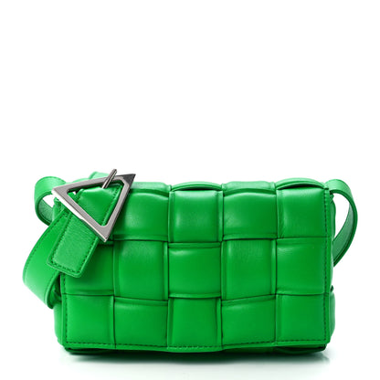 Bottega Veneta Nappa Maxi Intreccio Small Padded Cassette Crossbody Bag Grass 1 of 13